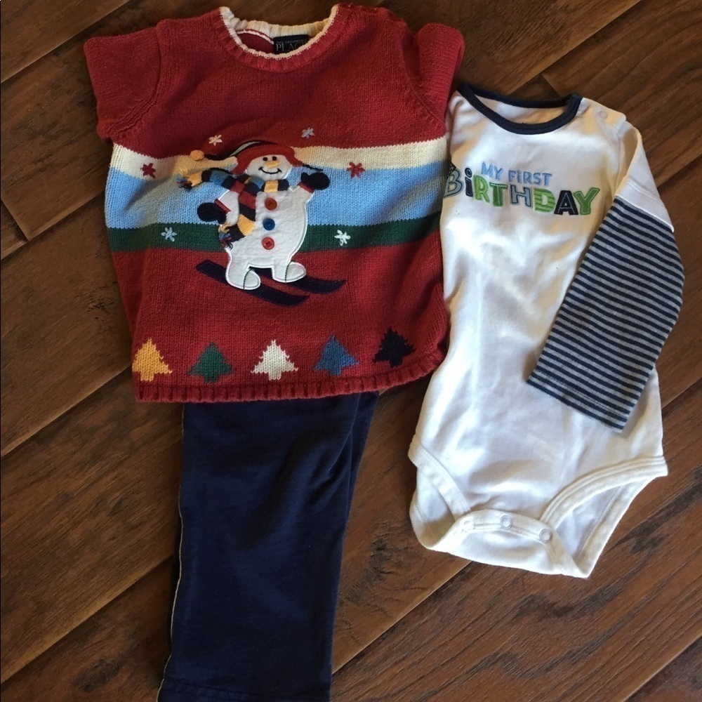 COPY - - Children's Place Sweater,Carter's Pants&Onesie-18M